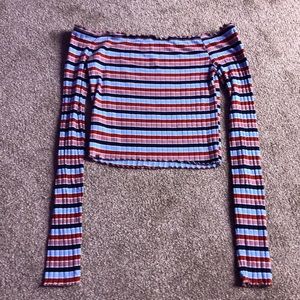 Pacsun striped long sleeve top